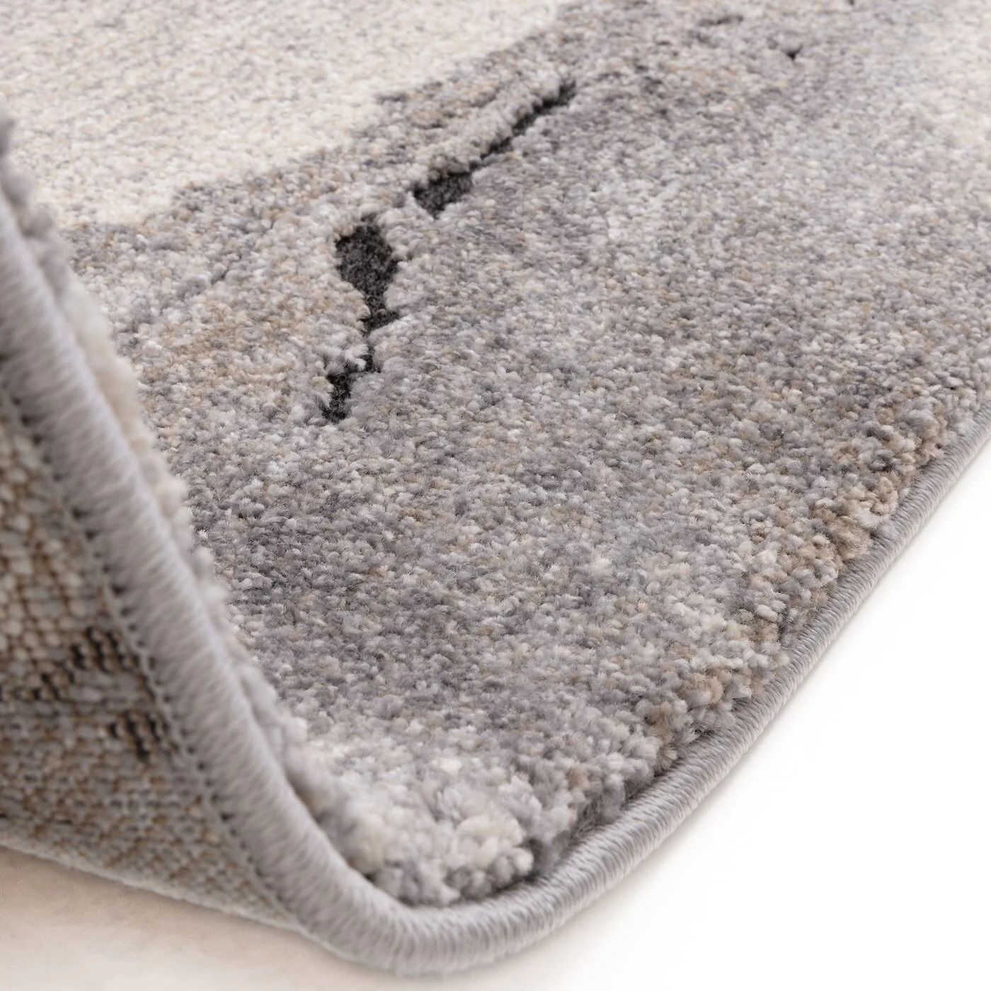 Asiatic London Mirage Oasis Grey Abstract Shaggy Pile Rug image 6