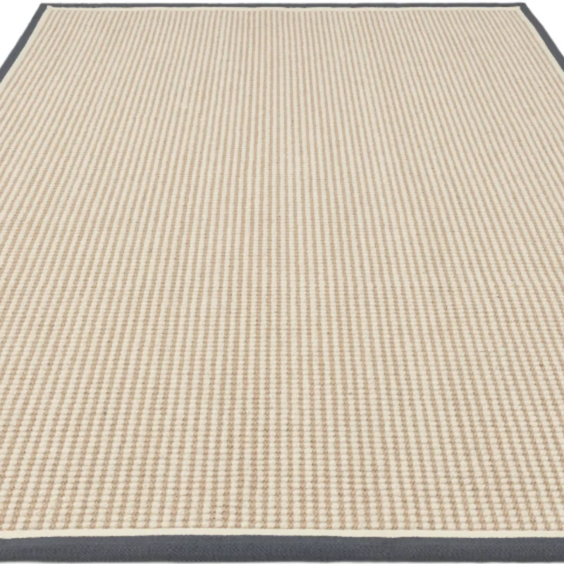 Asiatic London Korra Loop Slate Cream Wool Jute Rug image 5