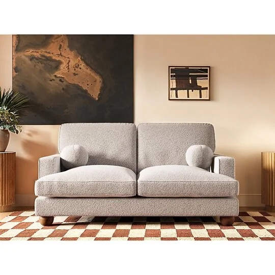 SOLACE+CO Addison 2 Seater Beige Boucle Sofa