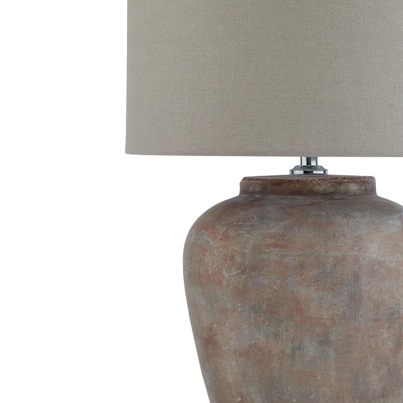 Siena Brown Table Lamp With Linen Shade image 2