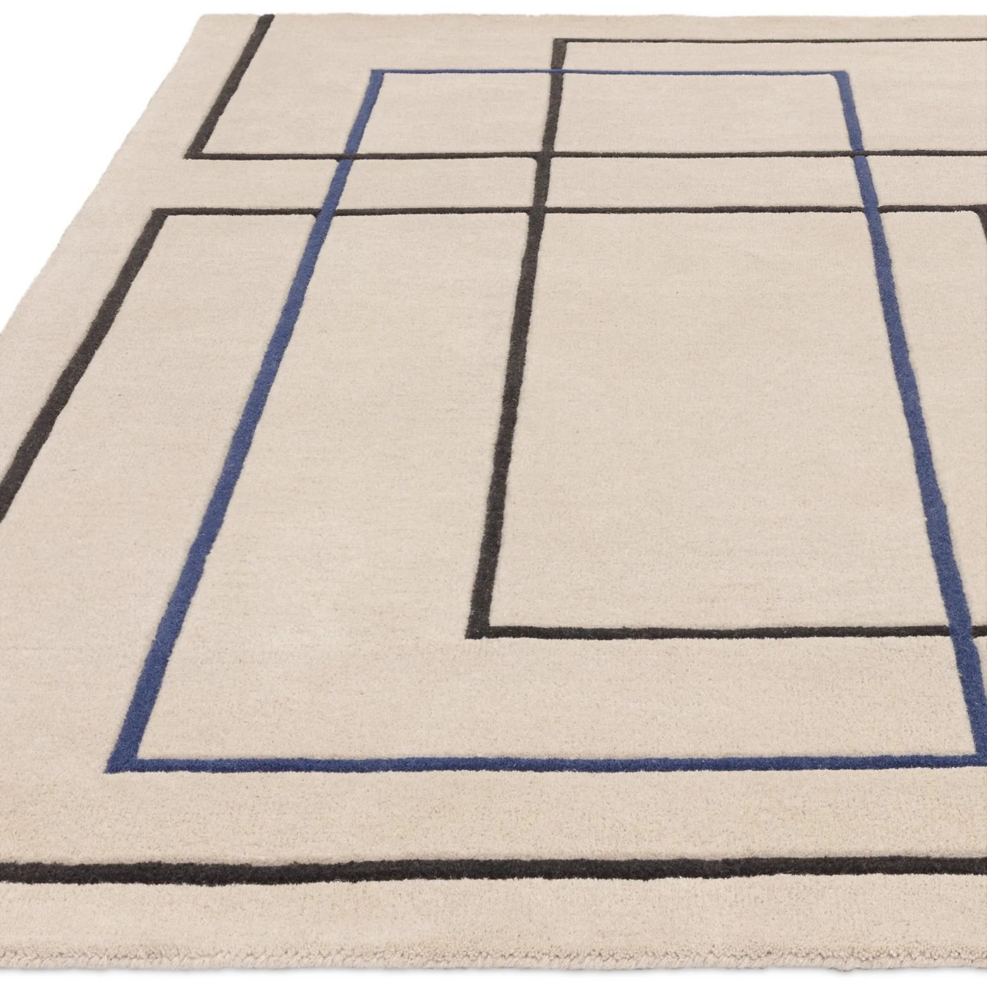 Asiatic London Reef Outline Blue Hand Tufted Wool Rug RF19 image 3