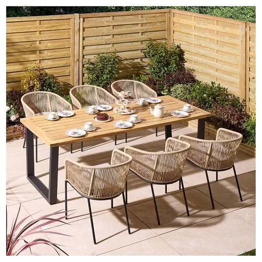 Rowlinson Oslo 6 Seat Dining Set