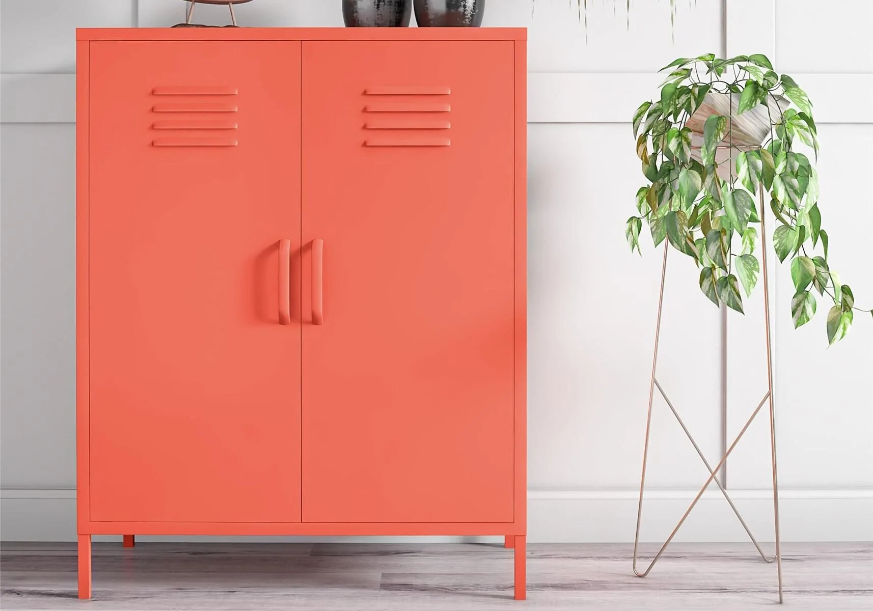 Novogratz Cache 2 Door Metal Locker Storage Cabinet – view 18