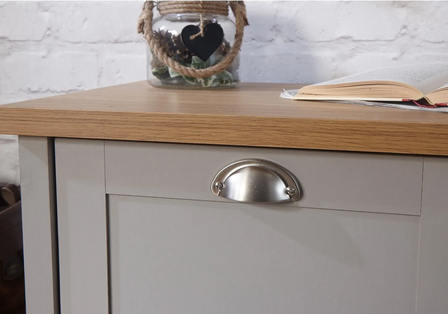 Two door shoe organiser cabinet with shelves