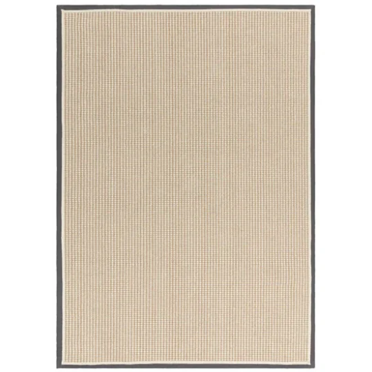 Asiatic London Korra Loop Slate Cream Wool Jute Rug