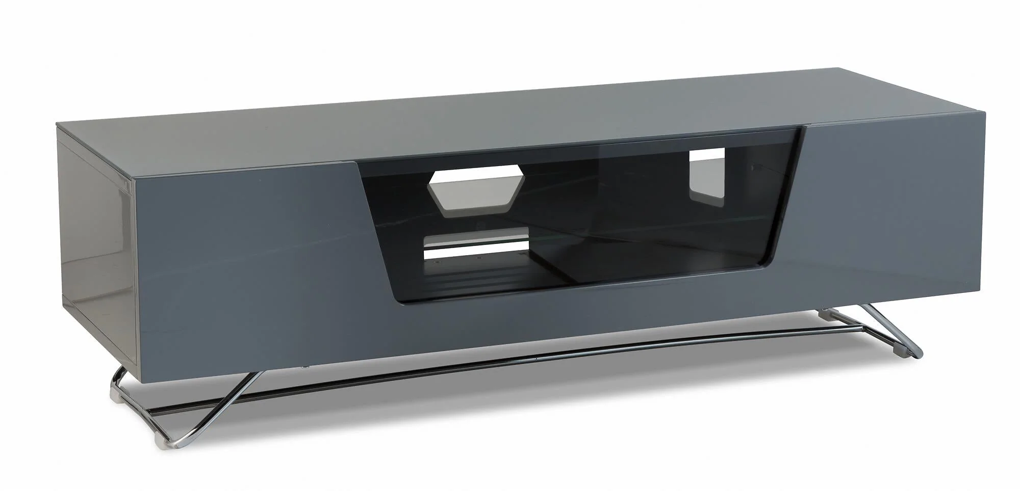 Dorel Chromium TV Stand with 1 Flap in Grey 1200mm