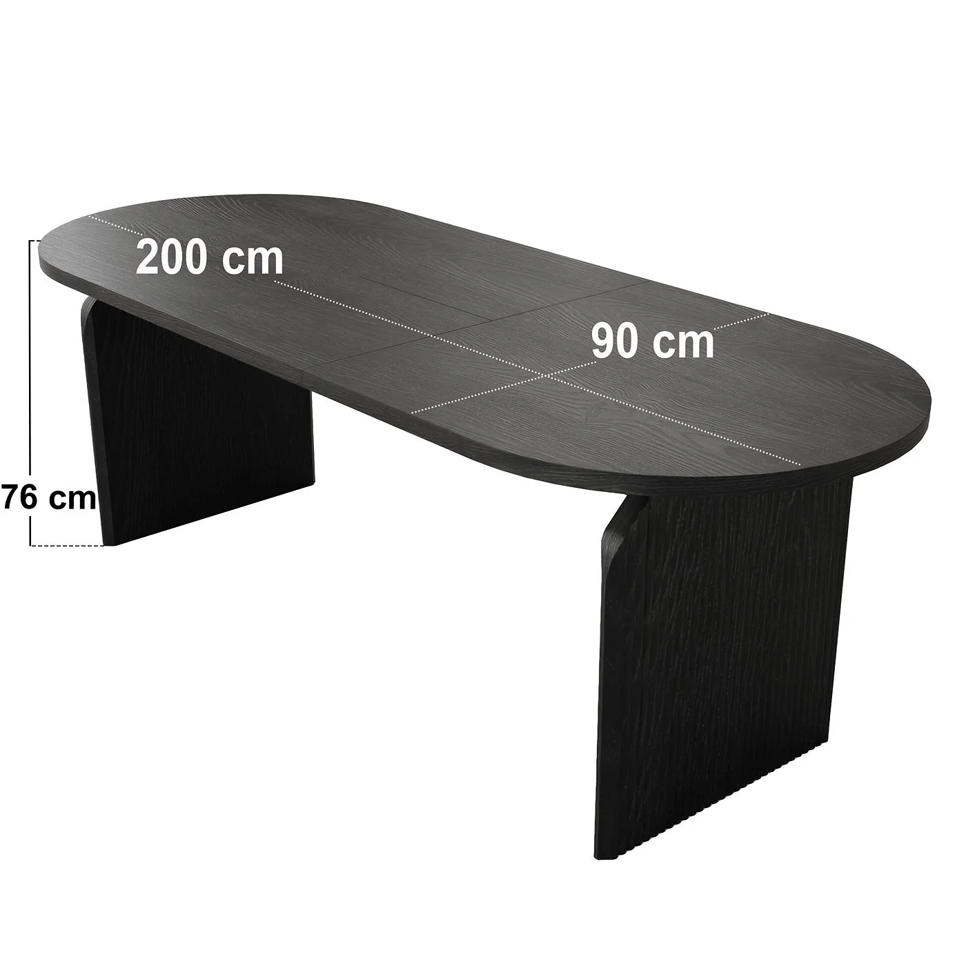 SOLACE+CO Varm & Estella Extendable Black Dining Table with Velvet Chairs Beige image 8