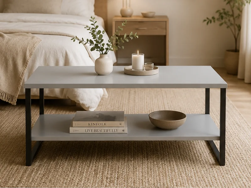 Welcome Furniture Diego Dusk Grey Coffee Table with Shelf