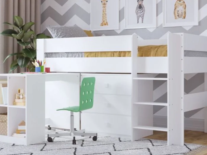 Kudl Coast Children’s 3 Drawer Chest White under the Kudl Coast mid sleeper bed