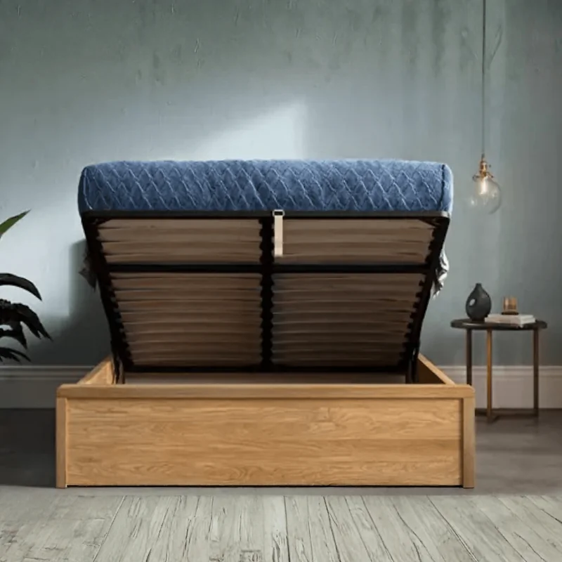 Emporia Beds Modena Solid Oak Ottoman Bed Frame image 3