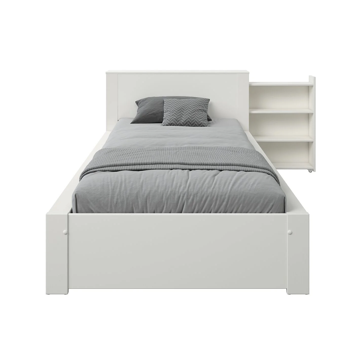 Noomi Juno Secret Storage Bookcase Bed with Drawer White (FSC-Certified) image 9