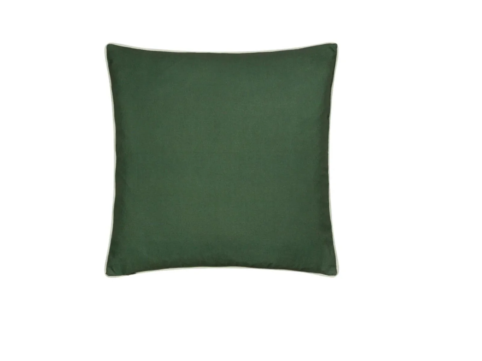 Morris & Co Strawberry Thief 50 x 50cm Outdoor Cushion with Piped Trim Forest Green Polyester – view 3