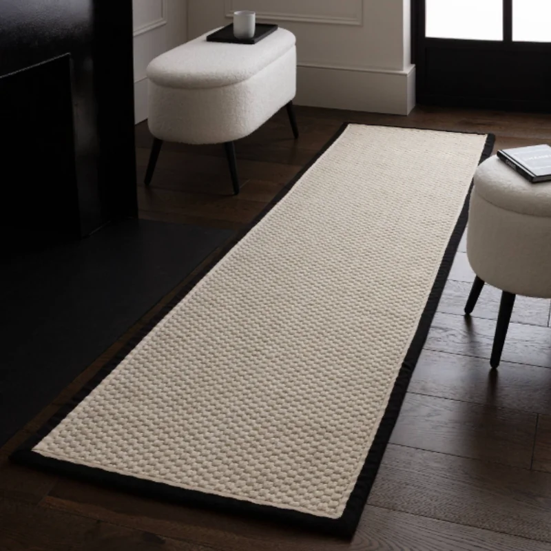 Asiatic London Korra Double Loop Charcoal Cream Rug image 3