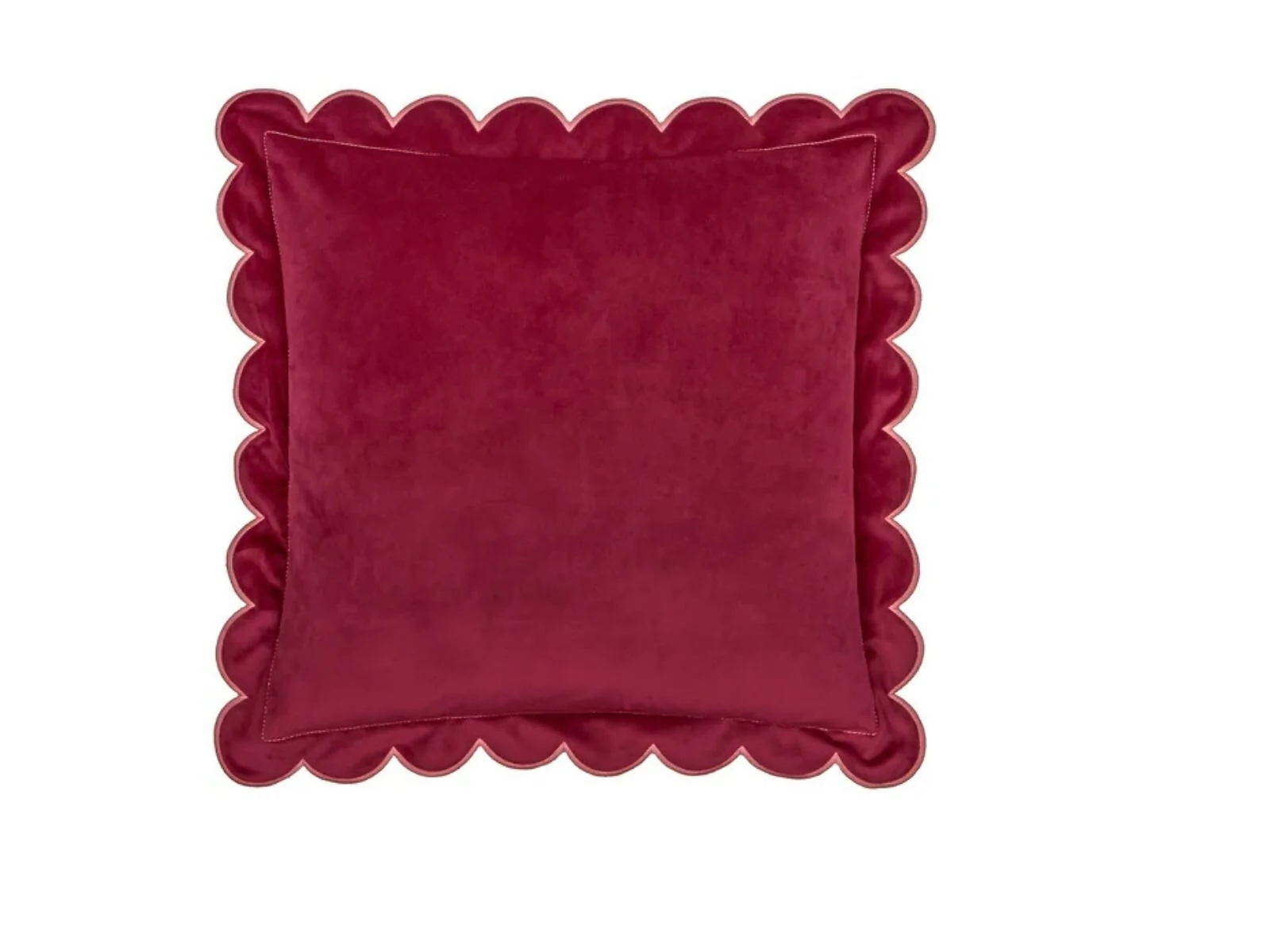 Furn Lil Scallop 45 x 45cm Feather Filled Cushion Velvet – view 8