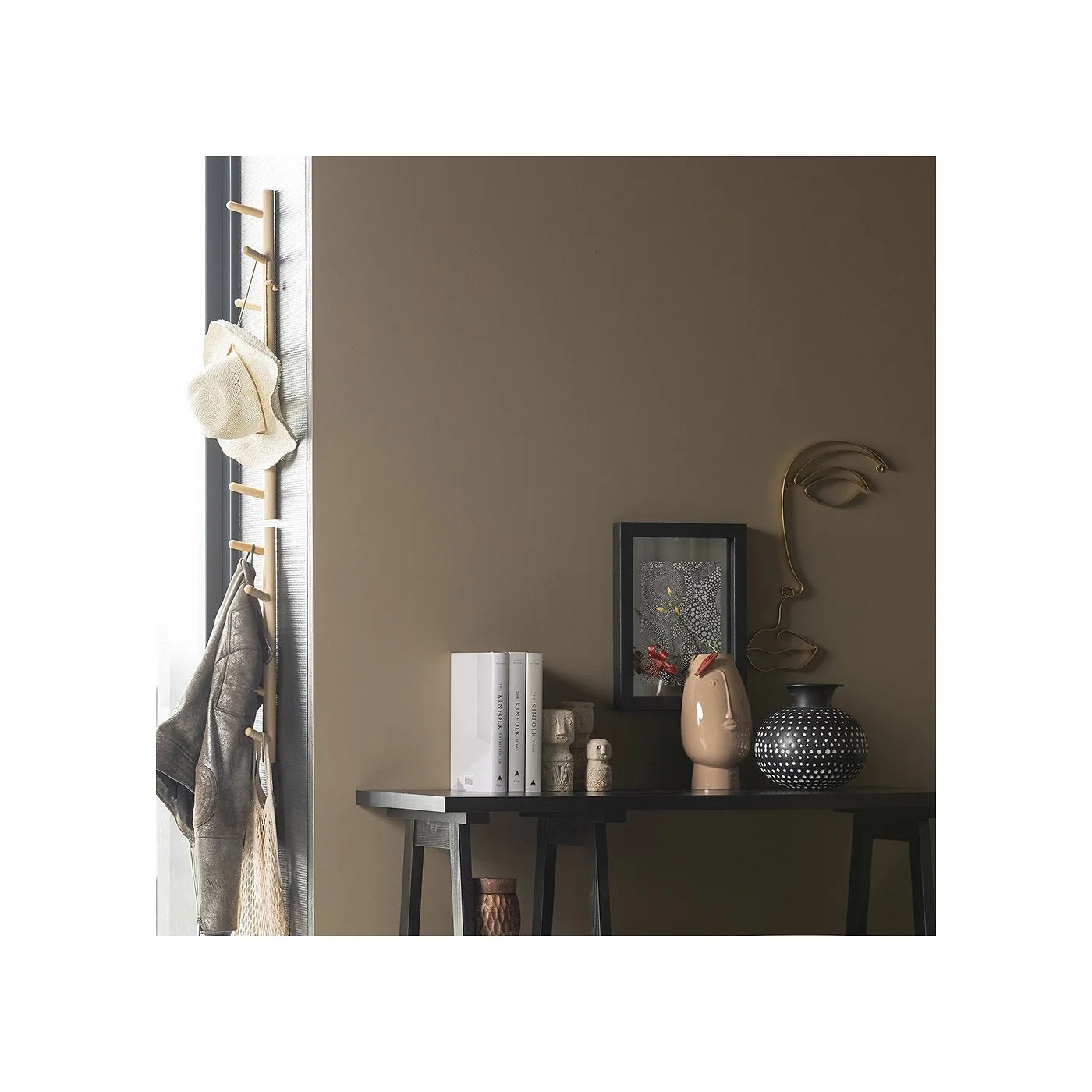 Woood Marrit Natural Wall Mounted Coat Rack image 2