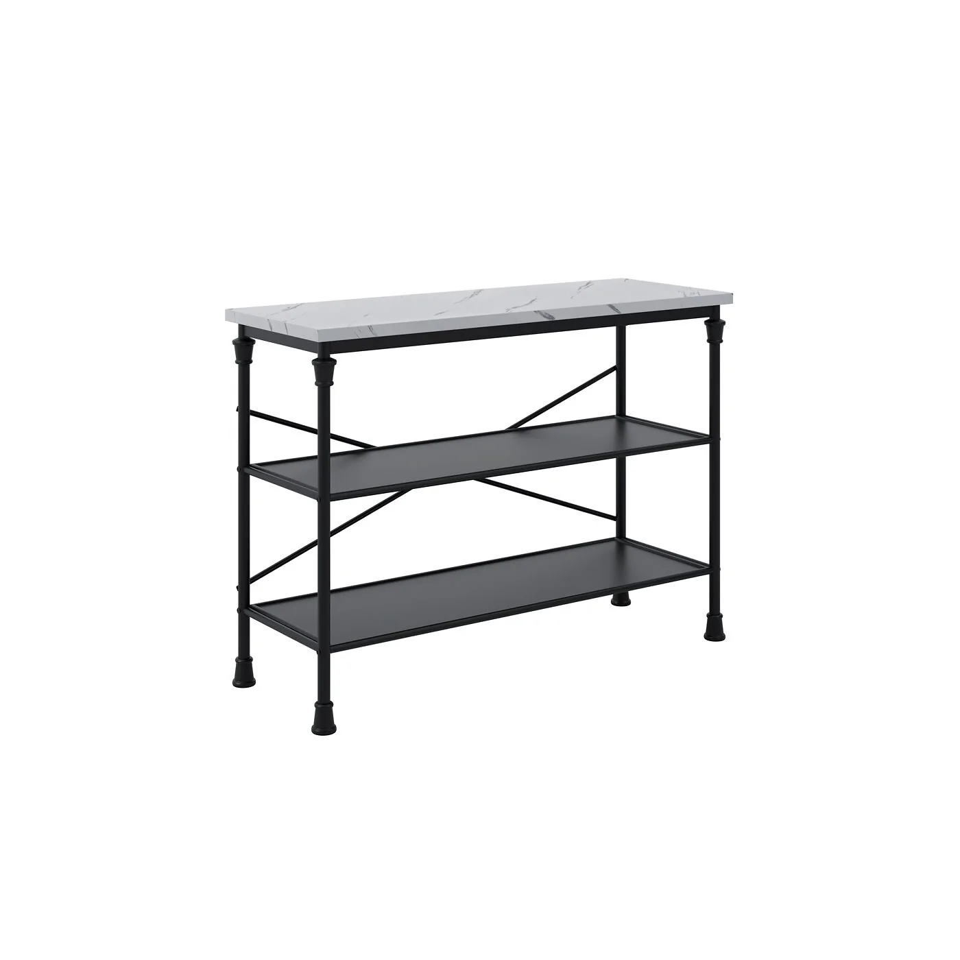 LPD Fairmont Marble Effect Kitchen Island