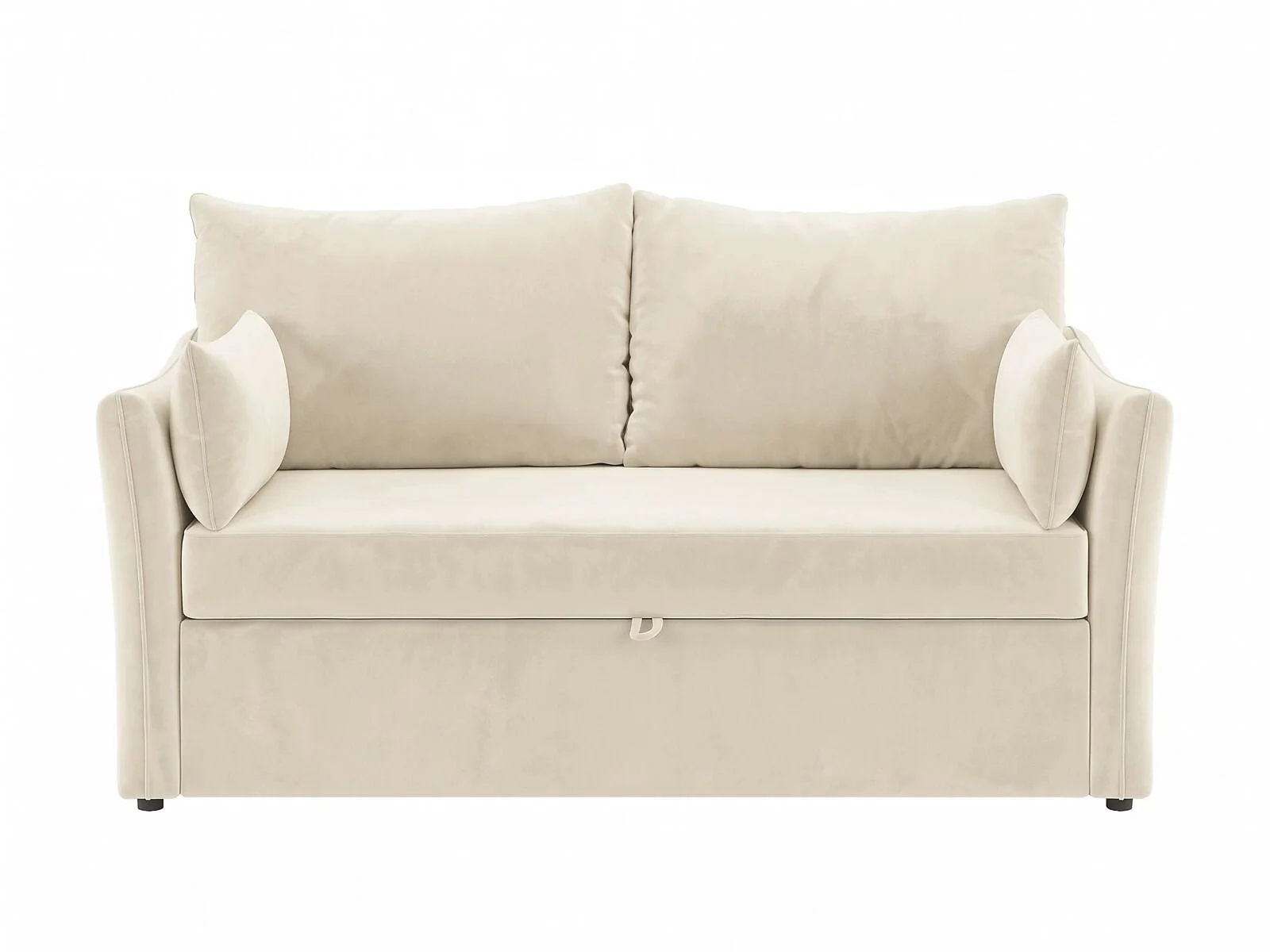 SOLACE+CO Skyler 2 Seater Sofa Bed Velvet Cream – view 4