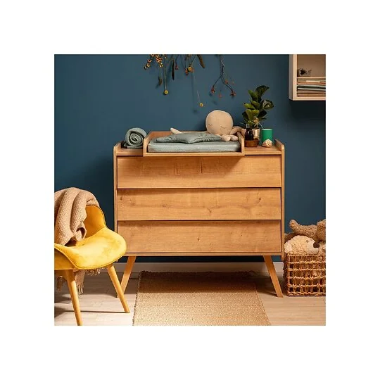 Vox Vintage Chest of Drawers in a Choice of Oak or 5 Pastel Colours