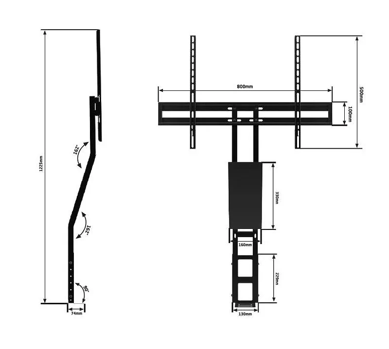 Alphason Unifit Cantilever TV Bracket view 5