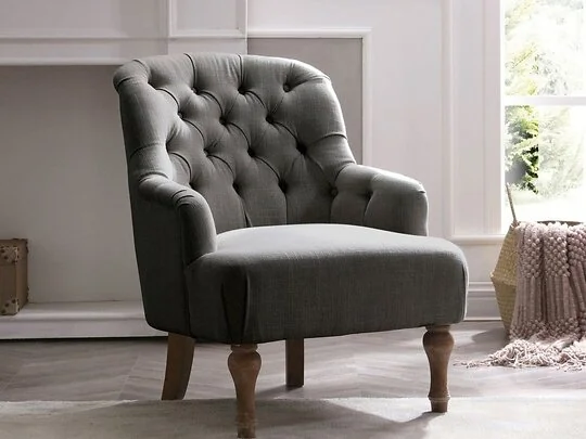 Kyoto Bianca Tufted Back Accent Chair