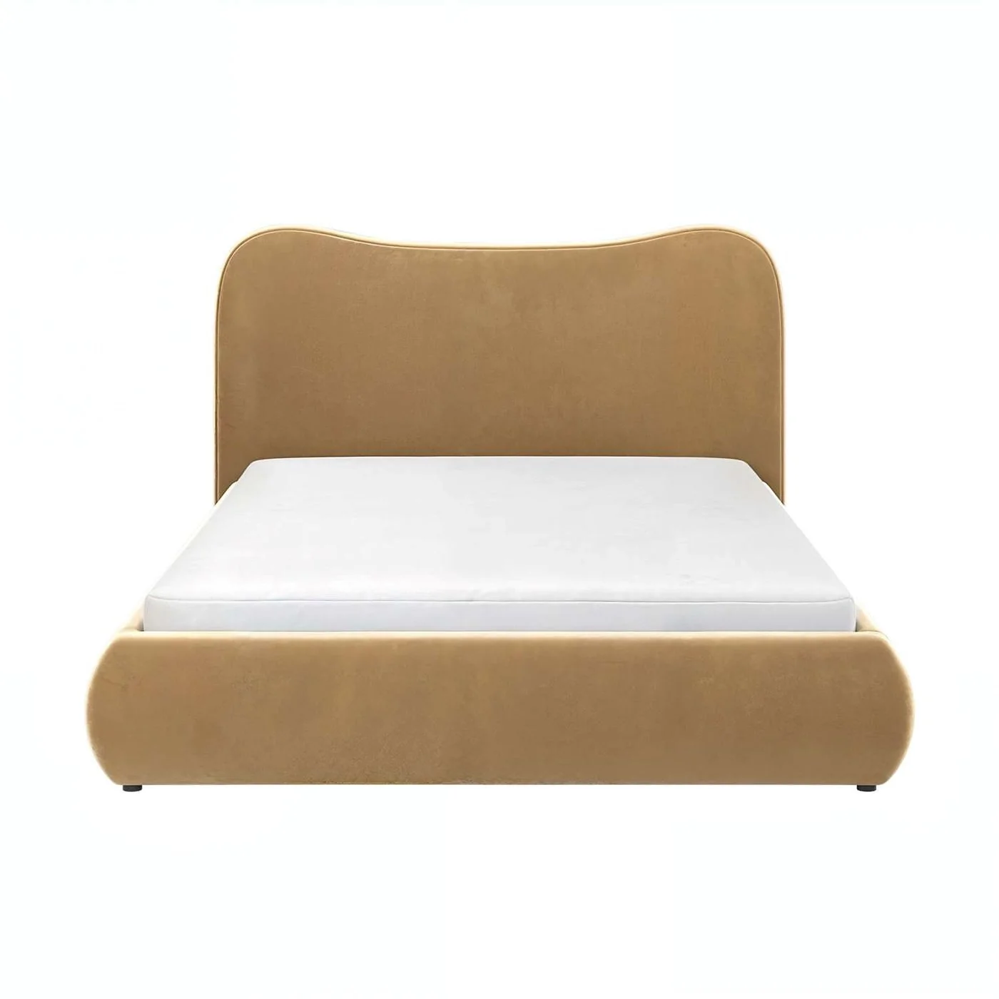 Solace+Co Ember Ottoman Bed Sand Velvet image 4
