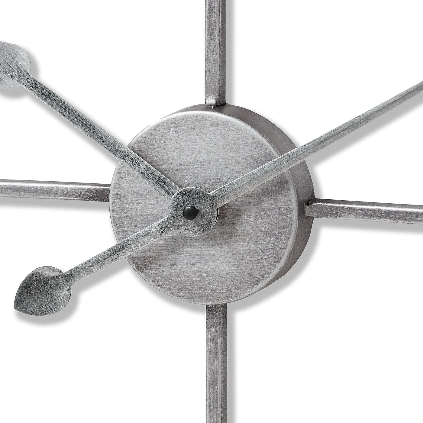 Silver Heart Skeleton Wall Clock image 2