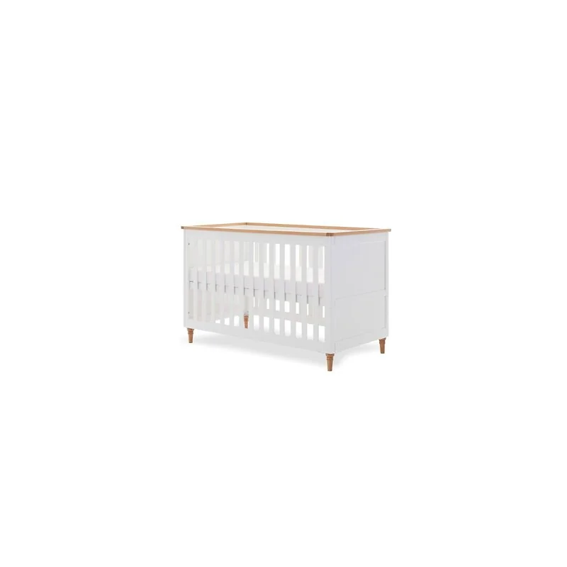 Obaby Orla Cot Bed - White with Natural image 9