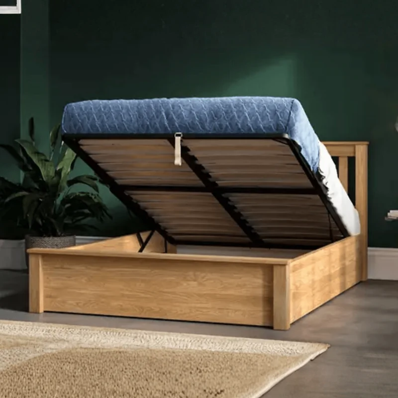 Emporia Beds Monaco Solid Oak Ottoman Bed Frame image 2