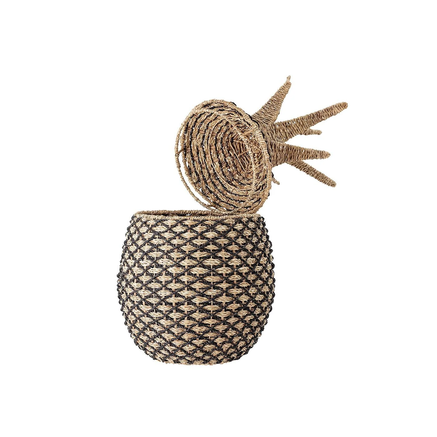 Bloomingville Pandan Pineapple Basket with Lid image 3